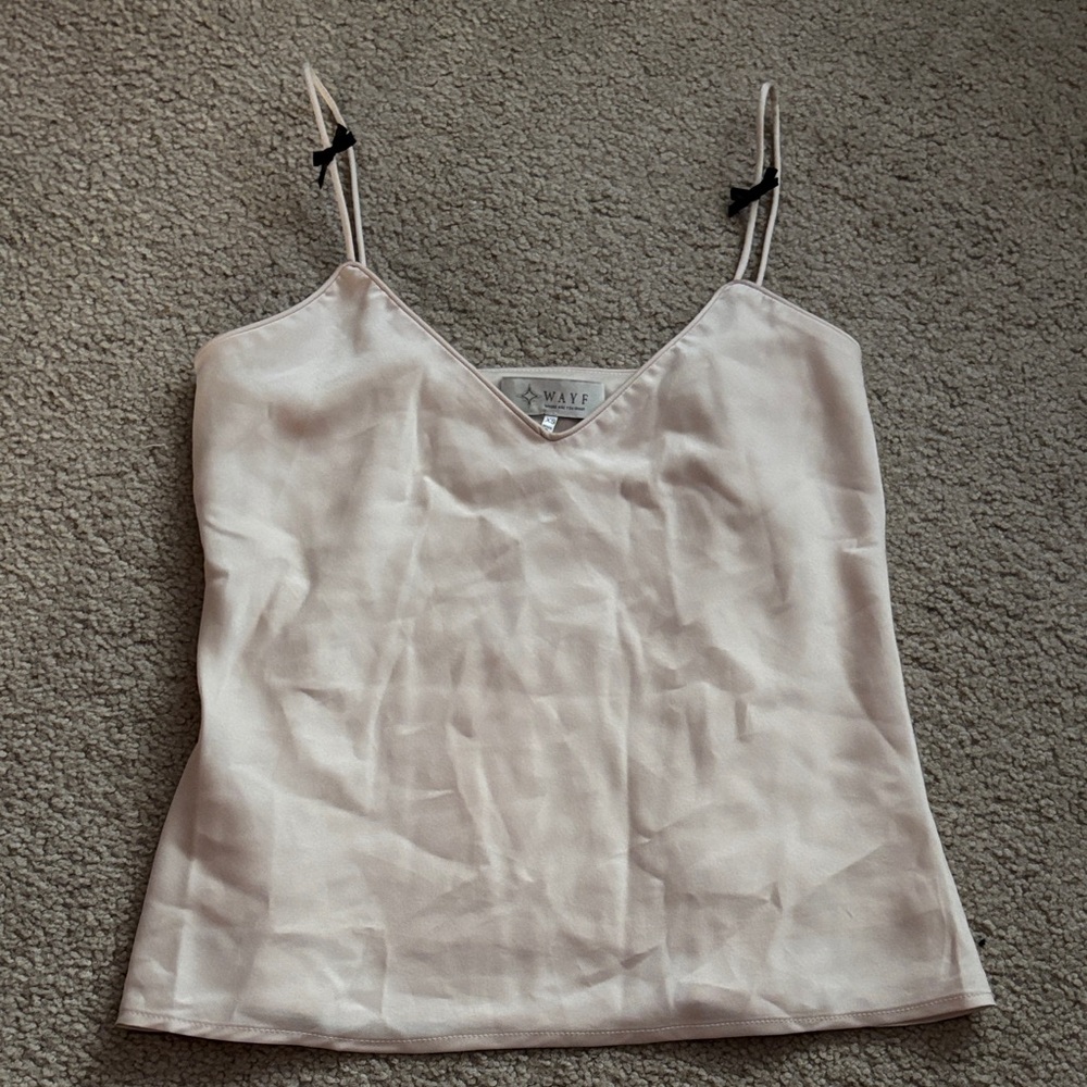 Wayf Cream blouse